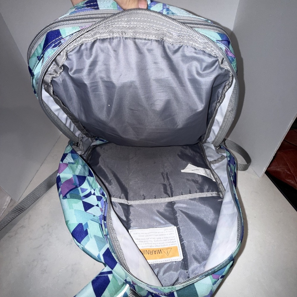 L.L. Bean Backpack 37L Purple,Blue, Teal School Deluxe BackPack See Description - Picture 2 of 7